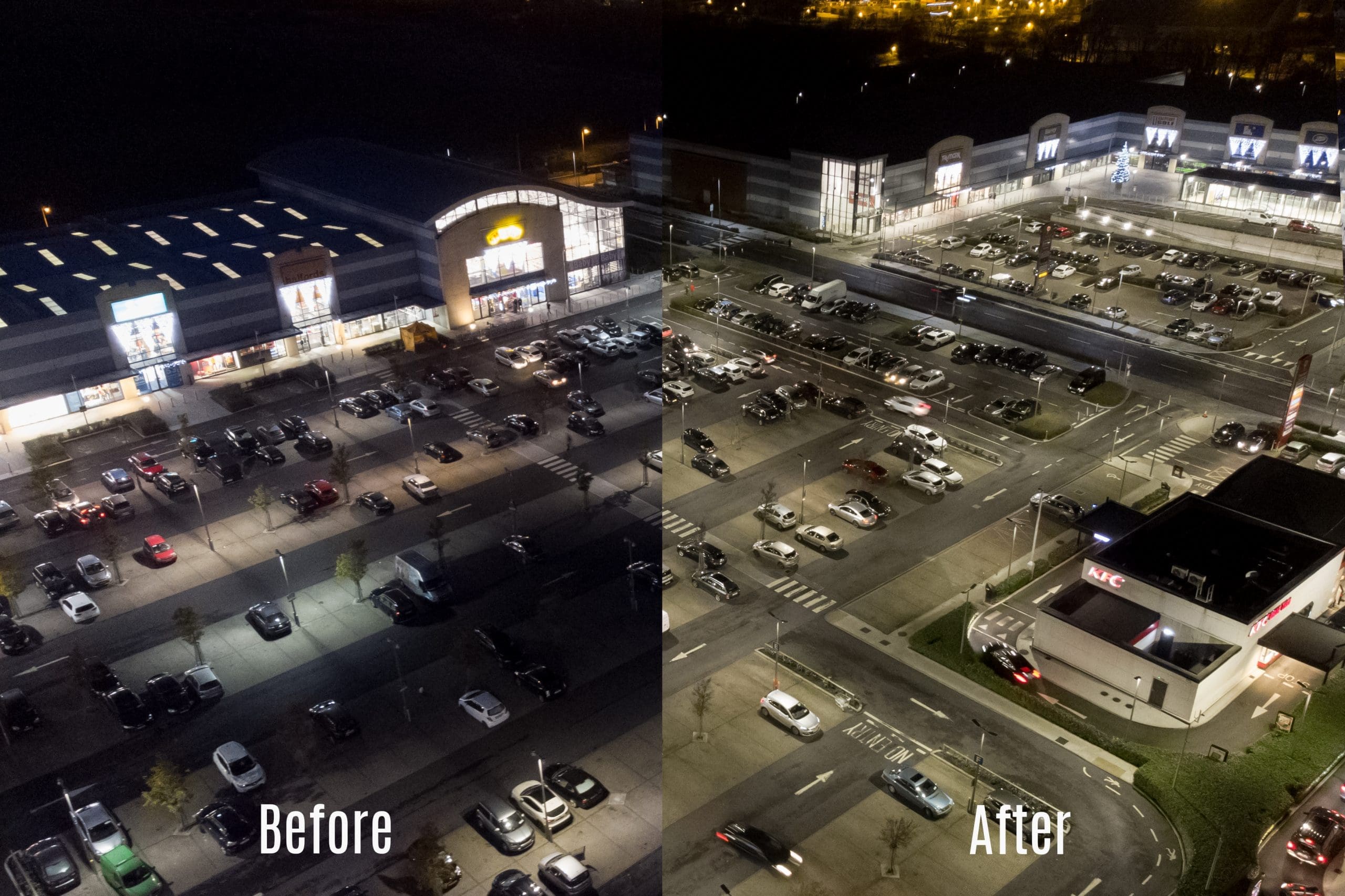 Outdoor Lighting Before and After