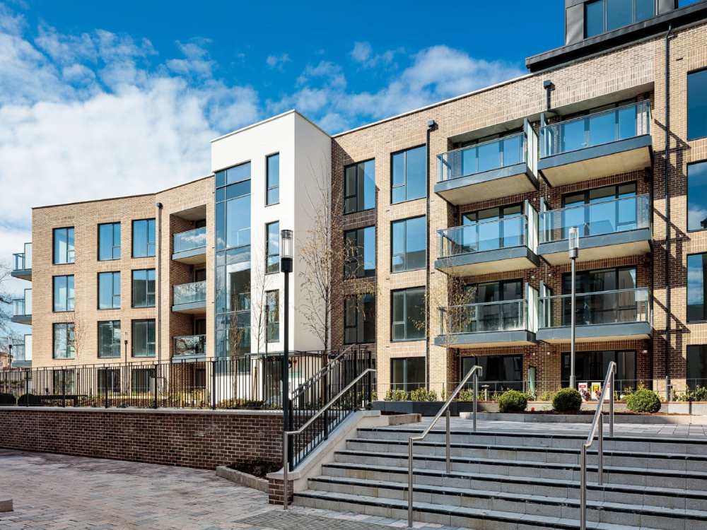 Image of a block of business offices