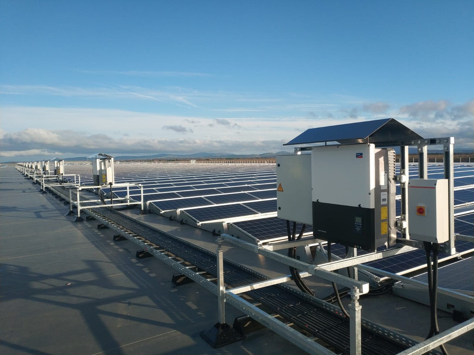 Project context image for Lidl Distribution Centre rooftop solar installation
